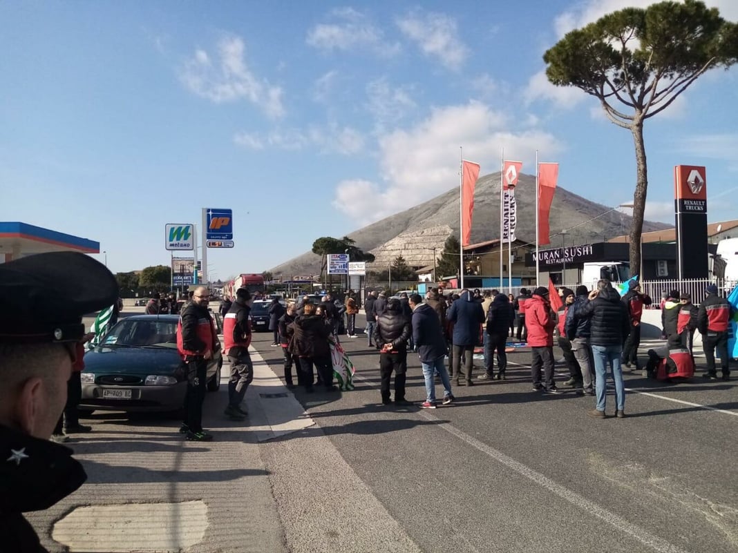 dema blocco stradale paolisi