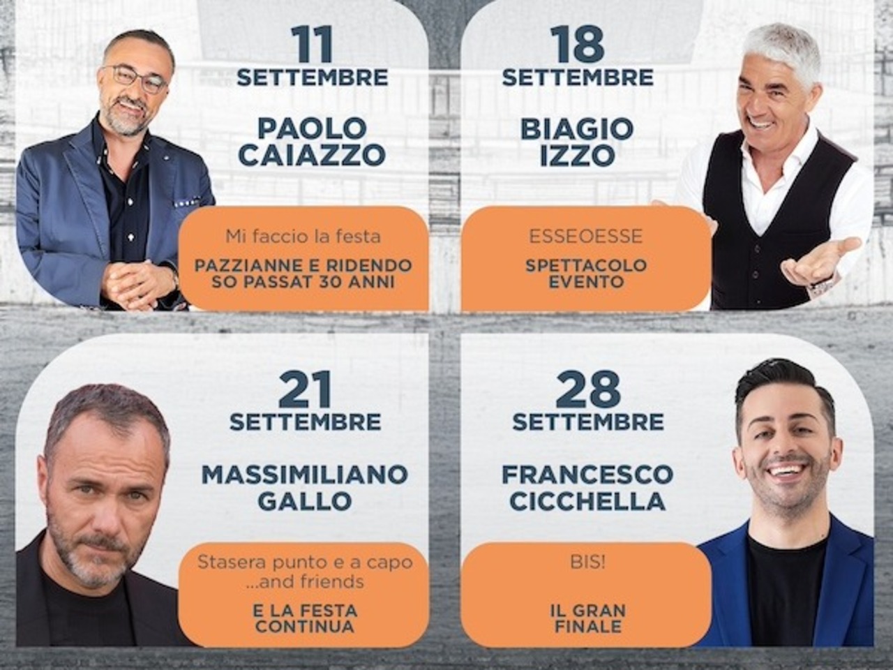 quadrifoglio in arena nuovo calendario