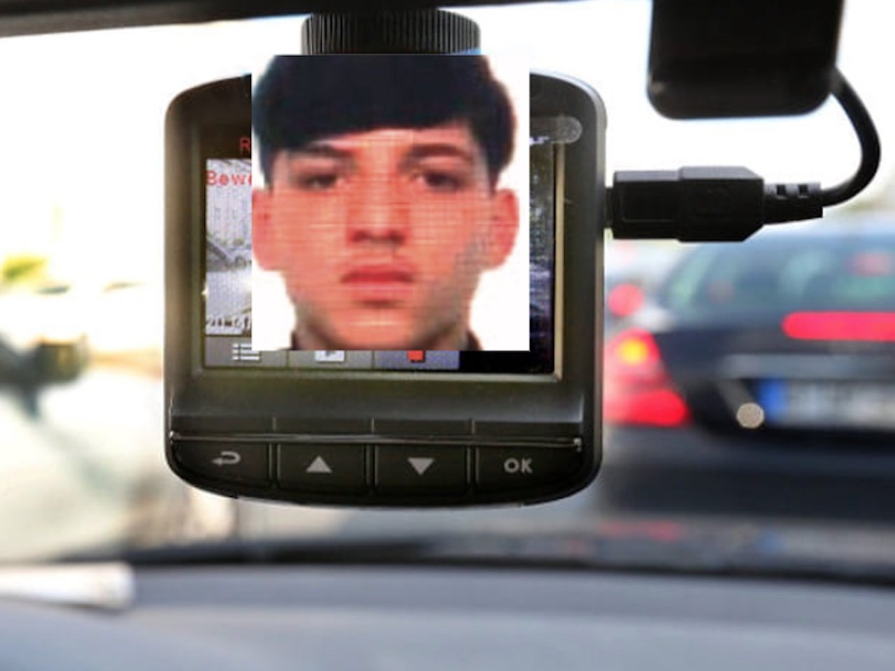 killer dei Troncone ripresi da una dash cam