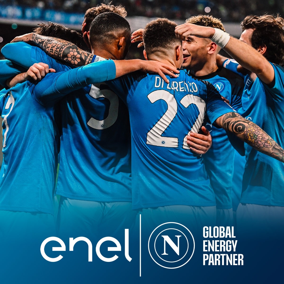 Enel è nuovo Global Energy Partner del Calcio Napoli, accordo per due stagioni