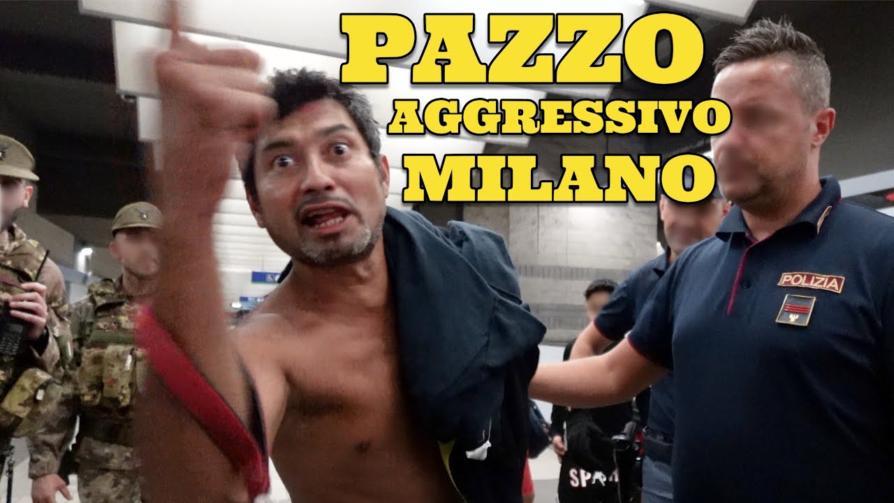 Pazzo Aggressivo alla Stazione di Milano