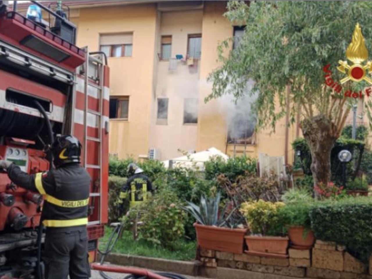 incendio in condominio a mercogliano