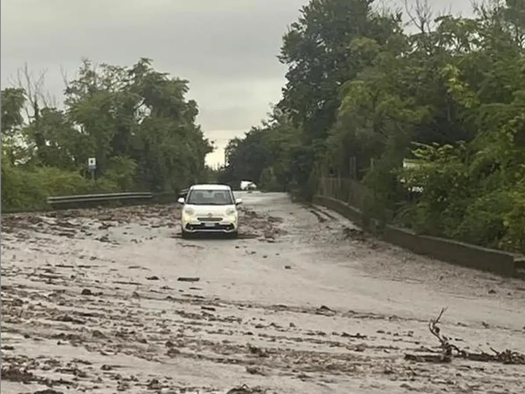 Bomba d'acqua nel Sannio