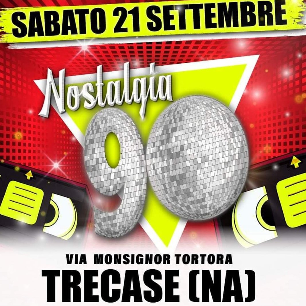 Nostalgia '90 a Trecase: una discoteca a cielo aperto con i grandi successi dell'epoca