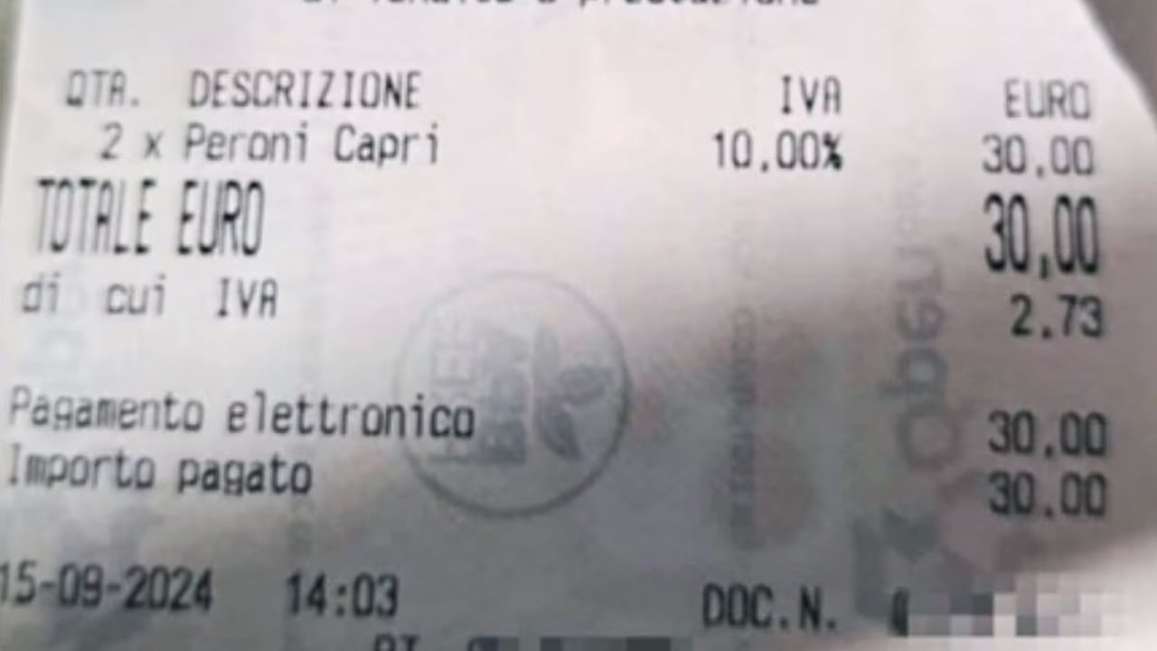 Due birre 30 euro a Positano: lo scontrino virale sul web