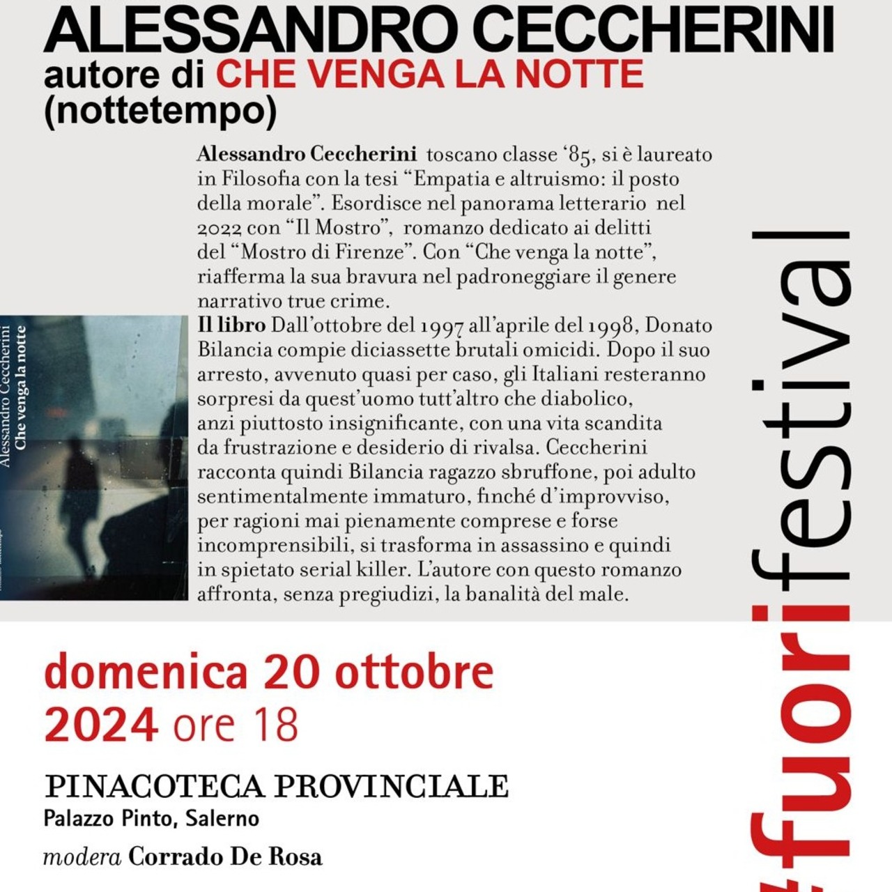 Alessandro Ceccherini ospite di Salerno Letteratura