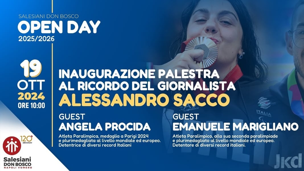 Istituto Salesiani Vomero, sabato Open Day e inaugurazione palestra dedicata al giornalista Alessandro Sacco