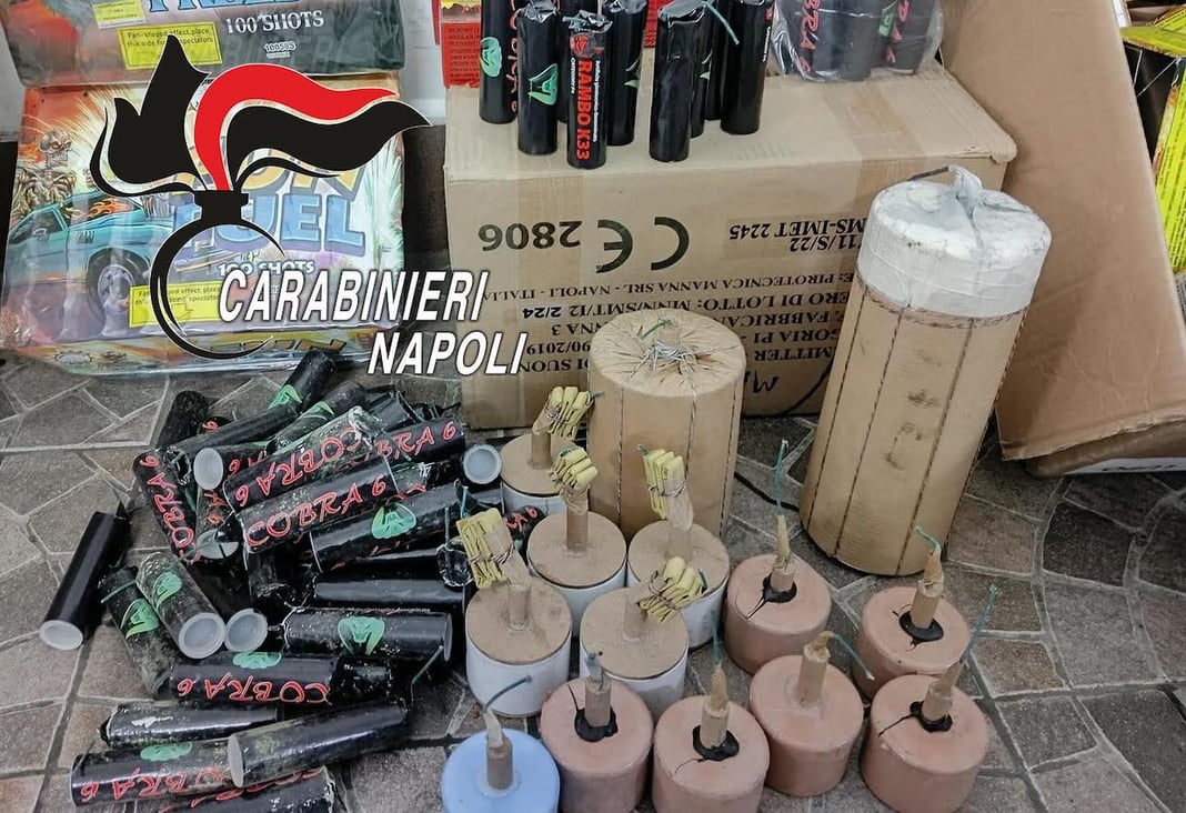 Gragnano, fuochi illegali