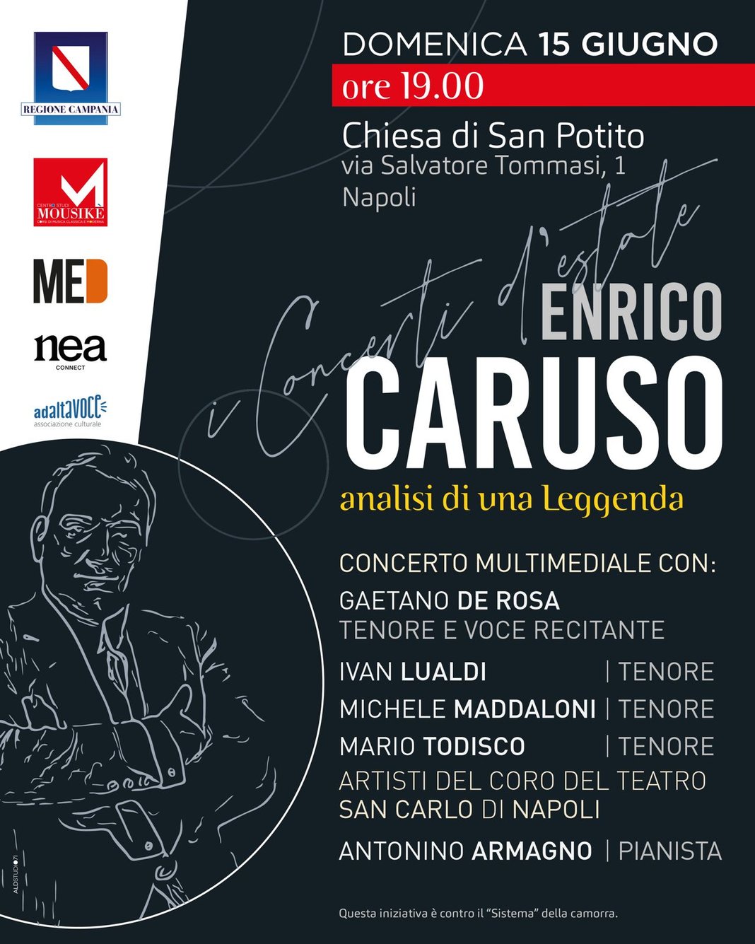 enrico caruso concerto multimediale